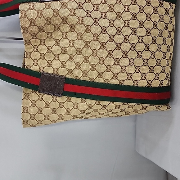 GUCCI GG Canvas Web Tote Bag - Picture 6 of 16